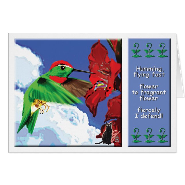 Hummingvogel (Voorkant Horizontaal)