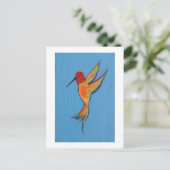 Hummingvogel 2 briefkaart (Staand voorkant)
