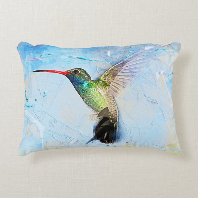 Hummingvogel Accent Kussen (Voorkant)