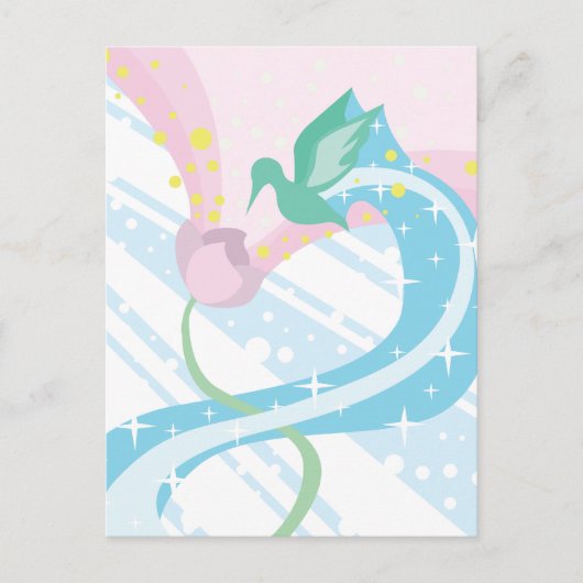 Hummingvogel Briefkaart (Voorkant)