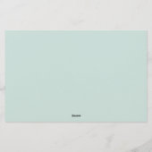 Hummingvogel Briefpapier (Achterkant)