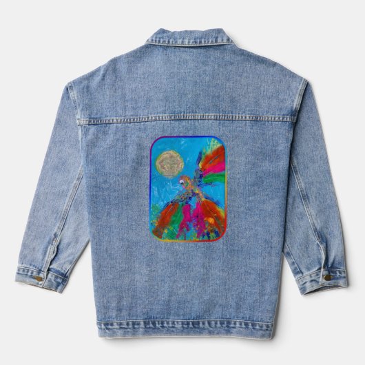 Hummingvogel Denim Jacket (Achterkant)