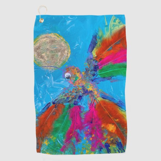 Hummingvogel Golfhanddoek (Voorkant)
