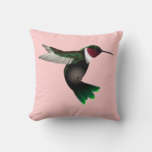 Hummingvogel gooit kussen (Voorkant)