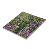 Hummingvogel in Paars Tegeltje (Zijkant)