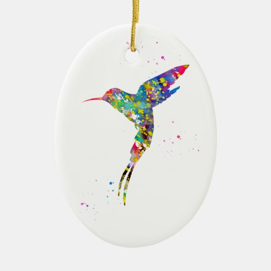 Hummingvogel Keramisch Ornament (Voorkant)