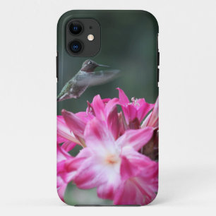 Hummingvogel met belladonnaliegingen iPhone 11 hoesje