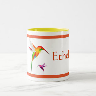 Hummingvogels Aangepaste koffie-Mok Tweekleurige Koffiemok