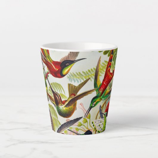  Hummingvogels door Ernst Haeckel Latte Mok (Voorkant)