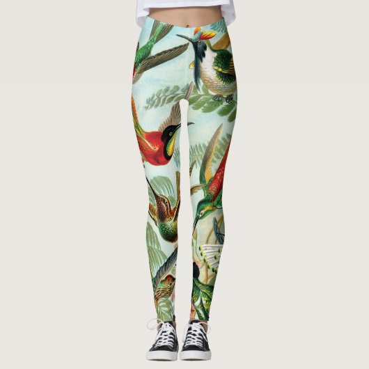 Hummingvogels door Ernst Haeckel Leggings (Voorkant)