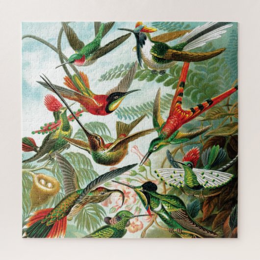 Hummingvogels door Ernst Haeckel Legpuzzel (Verticaal)