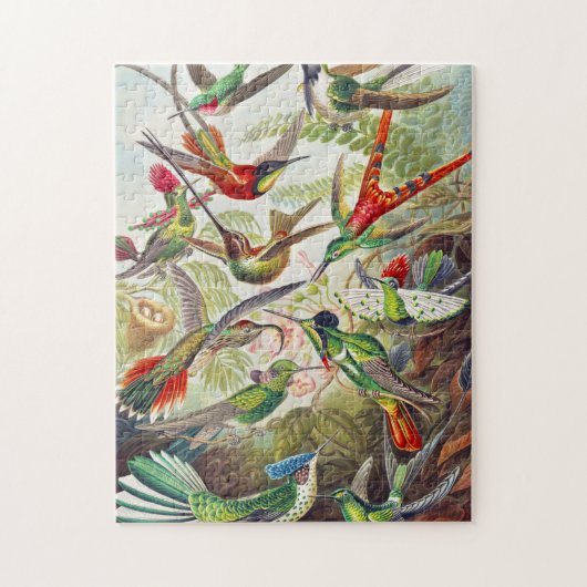  Hummingvogels door Ernst Haeckel Legpuzzel (Verticaal)