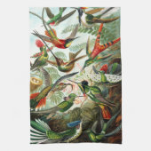 Hummingvogels door Ernst Haeckel Theedoek (Verticaal)
