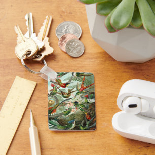 Hummingvogels door Ernst Haeckel, vogelbomen Sleutelhanger