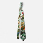 Hummingvogels door Ernst Haeckel, vogelbomen Stropdas (Achterkant)