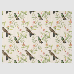 Hummingvogels en bladeren op de Ivoorkust Tissuepapier