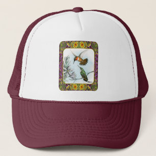 Hummingvogels en bloemen #2 trucker pet