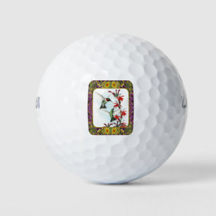 Hummingvogels en bloemen #5 golfballen