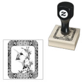 Hummingvogels en bloemen #5 rubberstempel (Gestempeld)