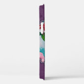 Hummingvogels en bloemen Paars Case-Mate iPhone Case (Achterkant / Rechts)