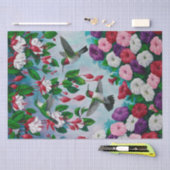 Hummingvogels en bloemen tissuepapier (Craft)