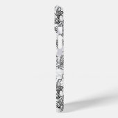 Hummingvogels en hibiscus bloemen b&w Case-Mate iPhone case (Achterkant / Links)