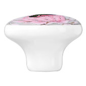 Hummingvogels en Lotus Ceramic Knob Keramische Knop (Zijkant)