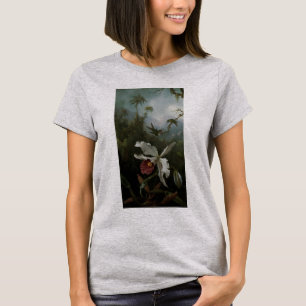 Hummingvogels en White Orchid van Martin J. Heade T-shirt