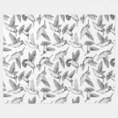 Hummingvogels Fleece Blanket (Voorkant (Horizontaal))