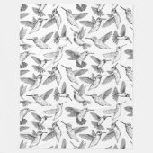 Hummingvogels Fleece Blanket Deken (Voorkant)
