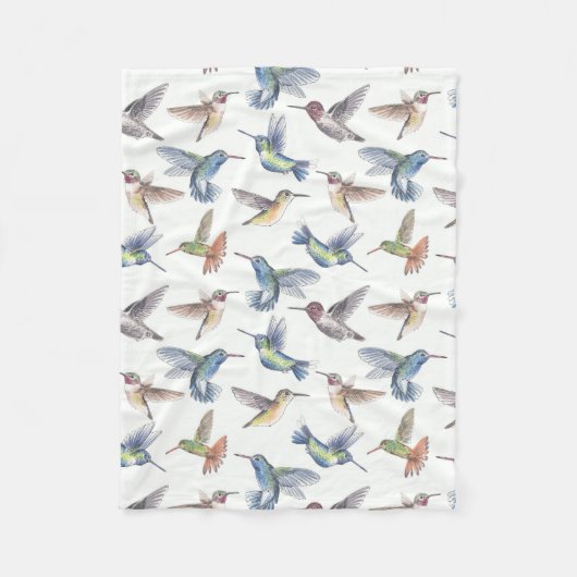 Hummingvogels Fleece Deken (Voorkant)