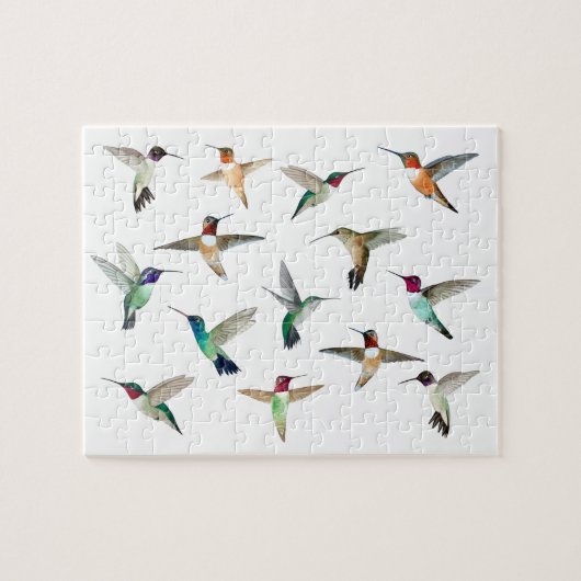 Hummingvogels in Noord-Amerika Legpuzzel (Horizontaal)