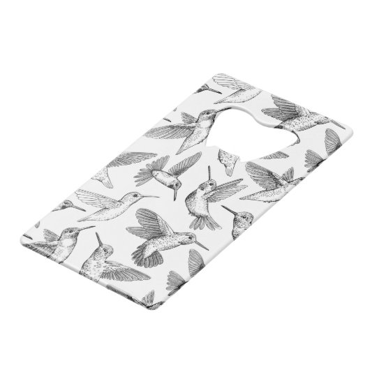 Hummingvogels Kredietkaart Flessenopener (Achterkant Gekanteld)