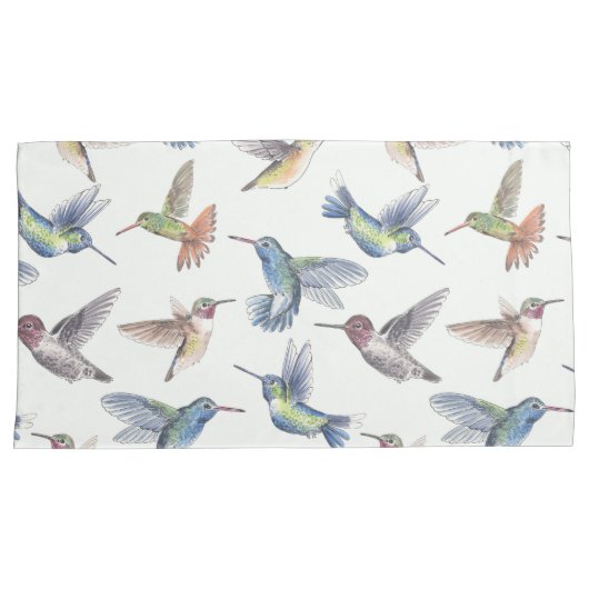 Hummingvogels Kussensloop (Voorkant-Rechts)