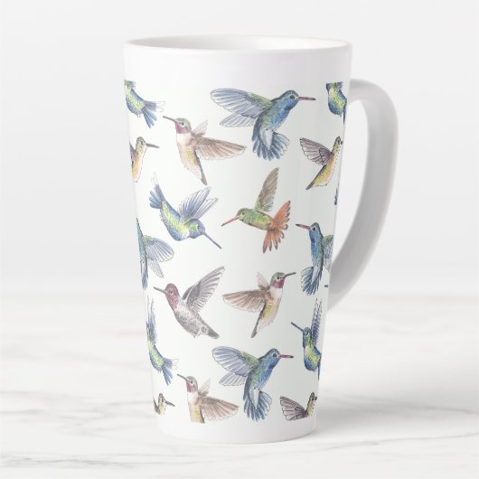 Hummingvogels Latte Mok (Rechterhoek)