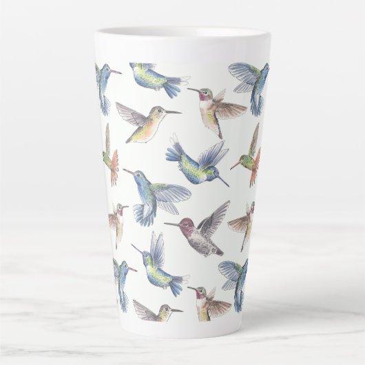 Hummingvogels Latte Mok (Voorkant)