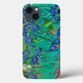 Hummingvogels op de blauwe Iopen van Van Gough iPhone 13 Hoesje