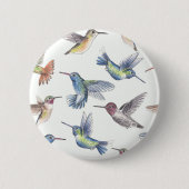 Hummingvogels Ronde Button 5,7 Cm (Voorkant)