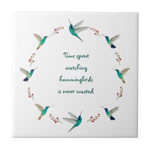 Hummingvogels Tegeltje (Voorkant)