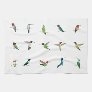 Hummingvogels uit Californië Theedoek