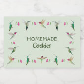 Hummingvogels Voedselcontainer Etiket (Enkel label)