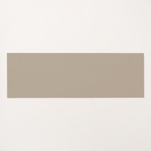 Hummus beige, lichtbruin, neutraal, vaste kleur yogamat (Achterkant (horizontaal))