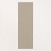 Hummus beige, lichtbruin, neutraal, vaste kleur yogamat (Achterkant)