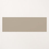 Hummus beige, lichtbruin, neutraal, vaste kleur yogamat (Voorkant (horizontaal))