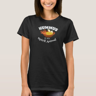Hummus is Mijn Geestdier Vegan Vegetarisch Eten T-shirt