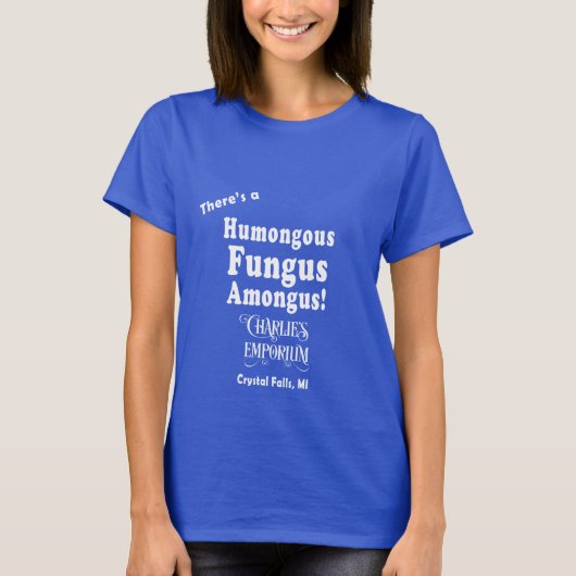 Humongous Fungus T-Shirt (Witte tekst) (Voorkant)
