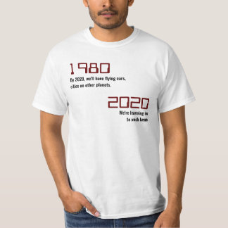 Humor 1980 tegen 2020 t-shirt