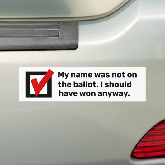 Humor 2024 bumpersticker (Op auto)