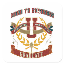 Humor Bemoei je met je zakelijke Sticker