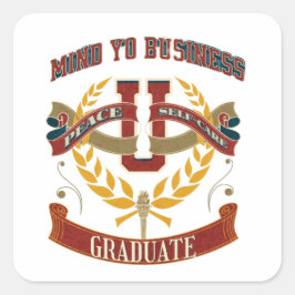 Humor Bemoei je met je zakelijke Sticker